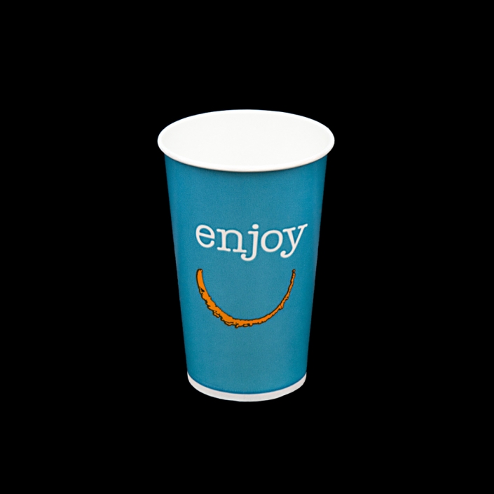 HH.ENJOY 12 OZ KARTON BARDAK SOĞUK MAVİ